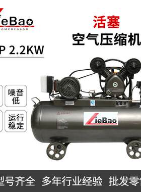活塞式猎豹空压机LB30100工业级380V空气压缩机移动式220V打气泵
