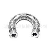 304不锈5钢高K真空柔性波纹F管伸缩弹性快装 1法兰2管件540配KF16