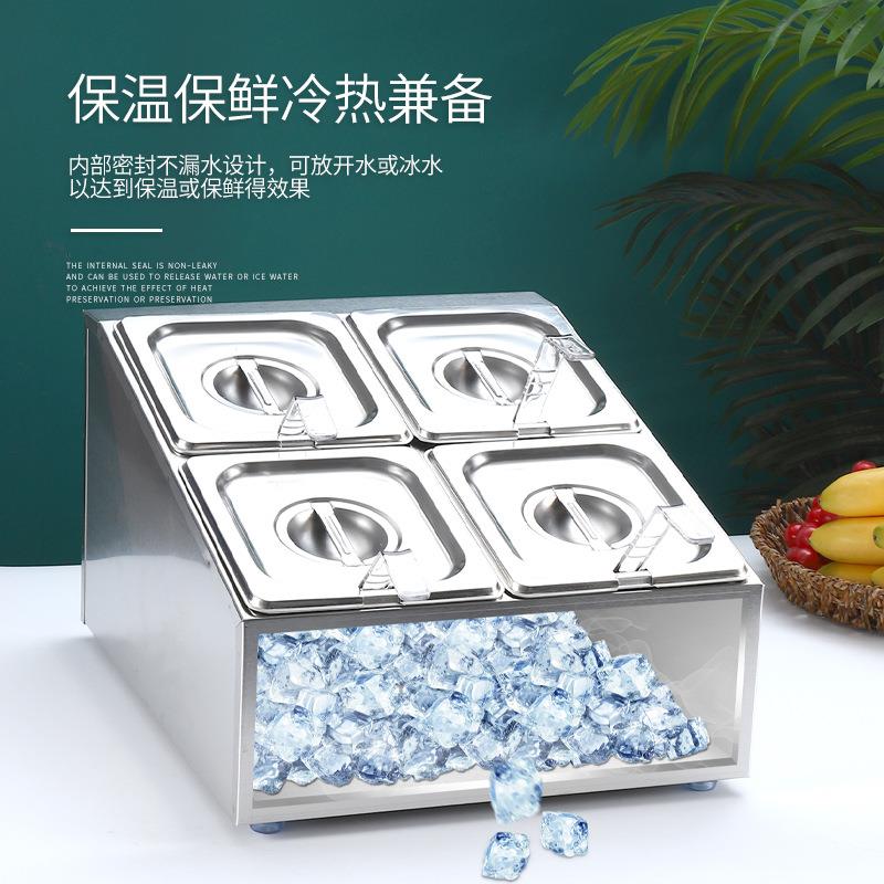 厨房调料架厨房调料架摆摊配料盒小料盒调料台份数盆架