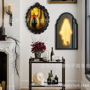 跨境Witch's Woods Hologram Wall Mirror万圣节女巫森林全息壁镜