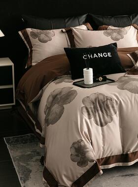 感美新款床单0四YPC件套中式纯棉10支匹马棉被套式床上用品