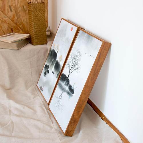 数字油铝画框相外框装裱木纹简约合金框窄边细边Y铝合金画做框任