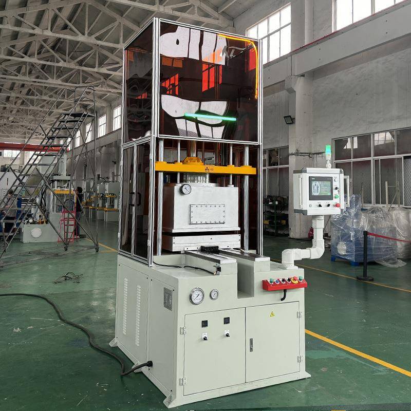 电池材料电极片热压成型 100吨四柱伺服真空热压成型机