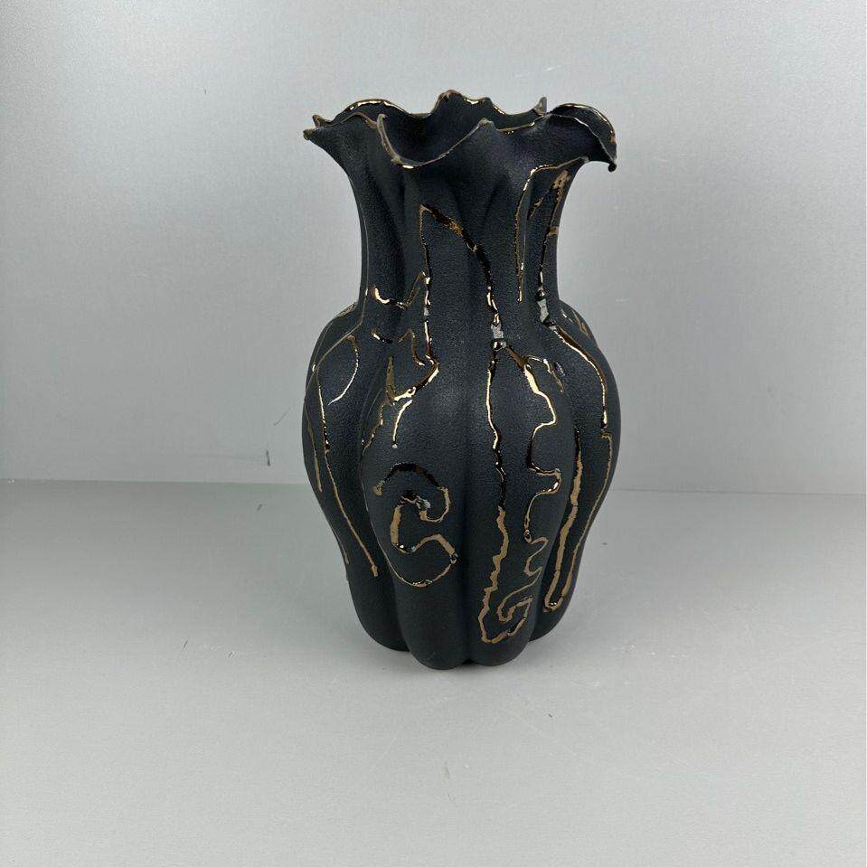 花瓶花简约中古风格器仿真花摆件餐厅客厅玄关书房样板间家居饰品