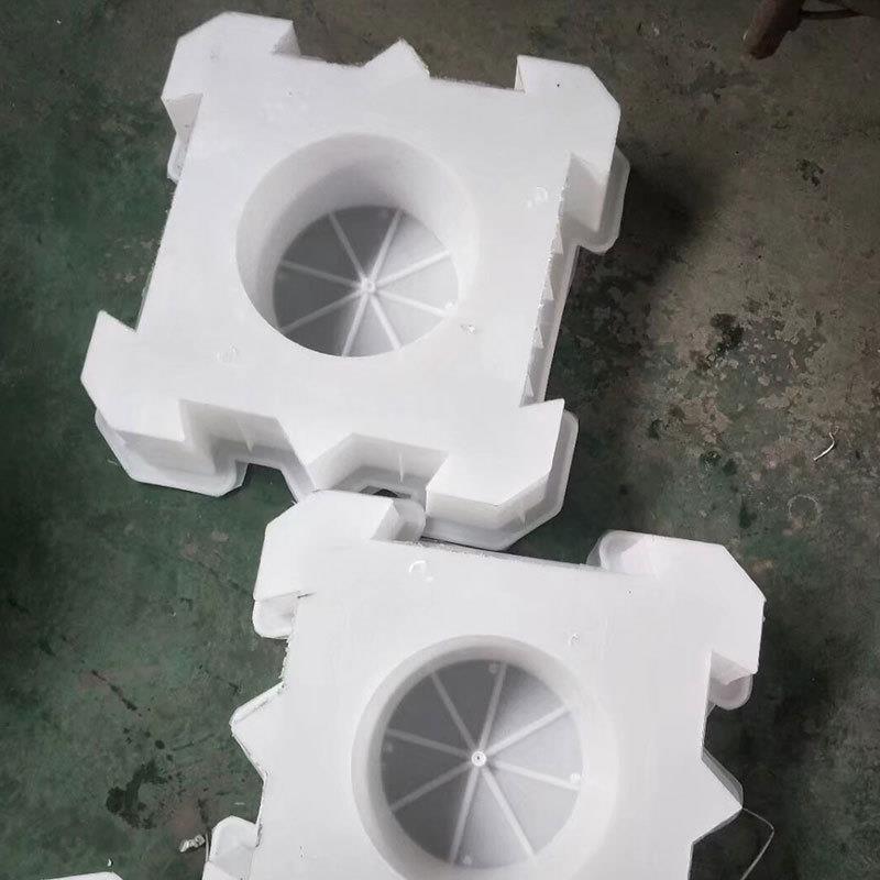 护具坡模具预制水利泥混凝土工生态水字护坡塑料模连锁块塑料连锁