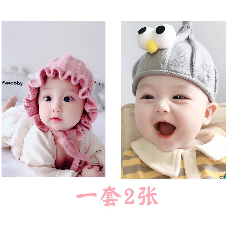 接好孕新生可爱漂亮女宝宝海报一儿一女准妈妈备孕床头贴画胎教画