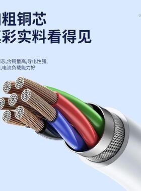 平聚氯乙烯家装4*0.5方RVVP护套线燃工程142铜芯绝缘阻VC导线电线