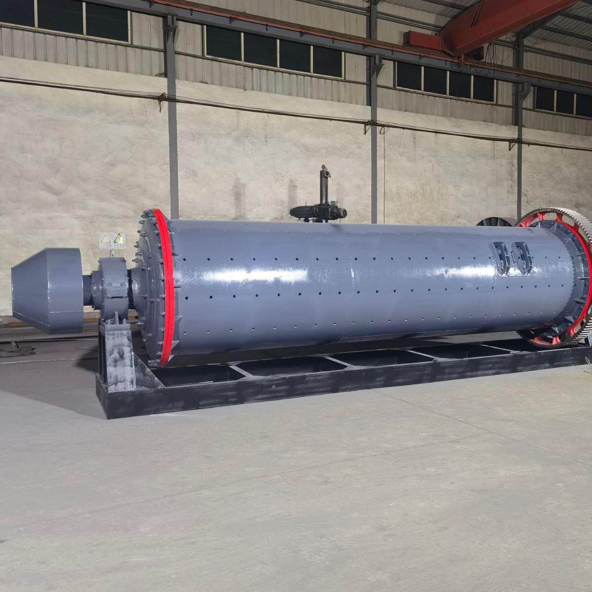 选购加厚型900*1800球磨机矿石粉研磨设备小型实验用石英磨粉机