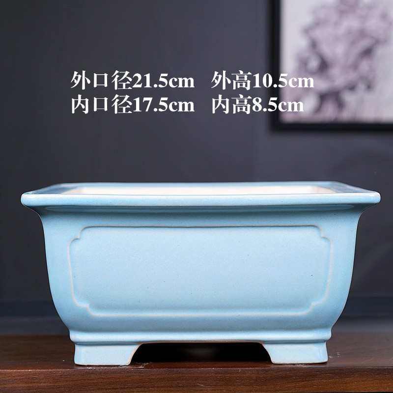 紫砂花盆批发陶瓷冰裂釉四方盆景盆多肉兰花盆栽陶盆简约外贸出口,鲜花速递/花卉仿真/绿植园艺,花盆,淘宝优惠券,粉丝福利购,淘宝优惠卷