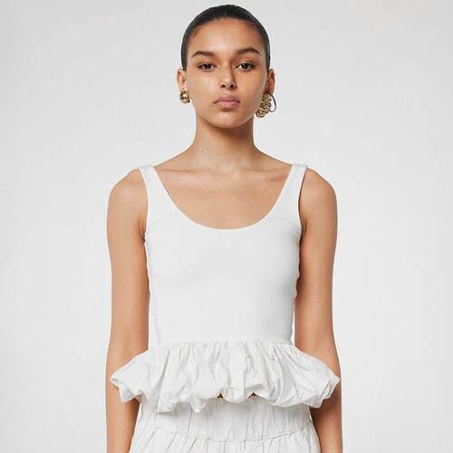 Women's small vest spliced short skirt