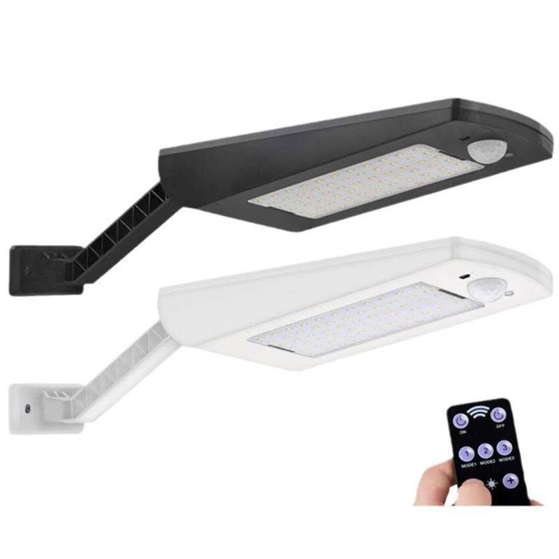 厂家直销  66LED 48LED太阳能壁灯 人体感应壁灯带感带遥控 66LED