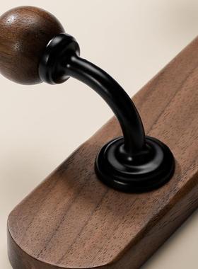 实木33157衣进门玄关挂衣钩架试衣间墙上壁挂衣入户门衣帽挂服书