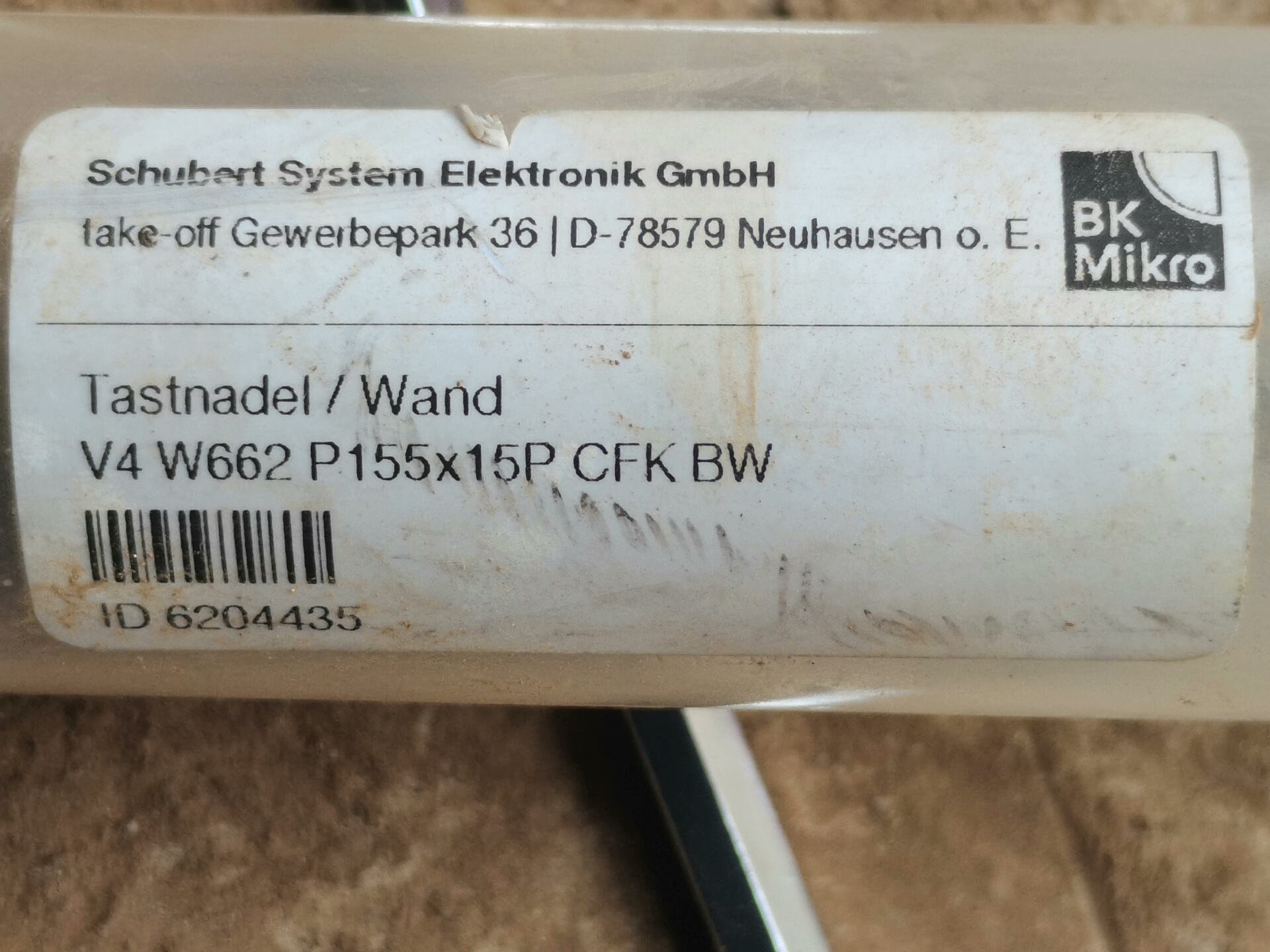 BK MIKRO V4 W662 P155X15P CFK