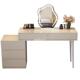 奶油o456风台现代简约收纳柜妆床梳头柜化妆台一体书桌伸化妆缩桌