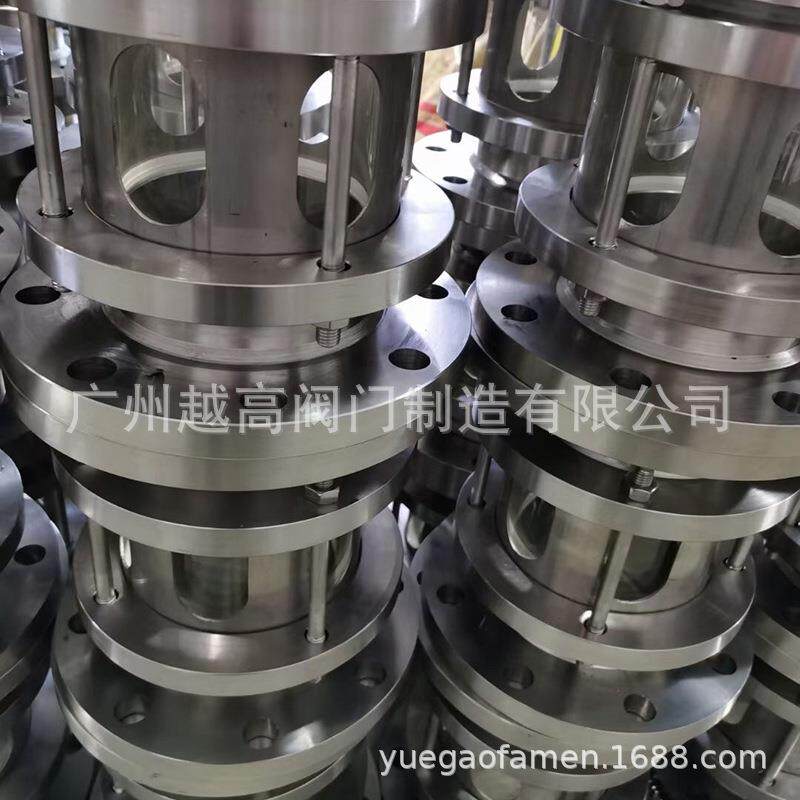 304316L不镜锈钢视快视装视镜卡箍玻IFY璃管道盅直通视镜