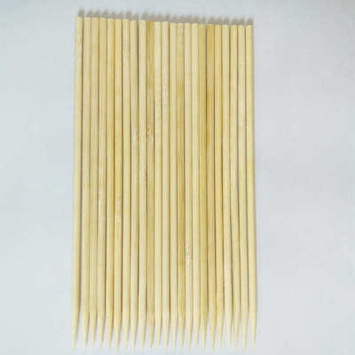 户外烧烤圆签3.0x18，30x25cm 烤肠签一次性家用签 竹棒圆棒烧烤