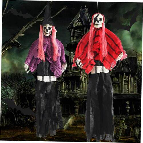 40*80cm Halloween Hanging Ghost Skeleton Decoration Horror