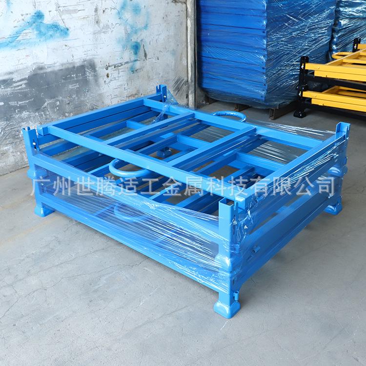 钢制堆垛架折叠货架仓库重型物料架货物存放巧固架面料布料堆叠架