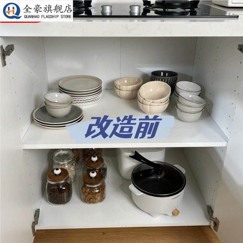 厨房置物架台面整体橱柜整体橱柜内收纳挂壁壁挂两用放锅架墙角下