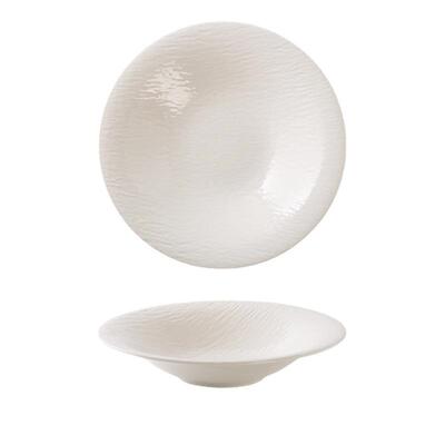 磨砂黑汤盘陶瓷火锅菜盘创意深盘子商用餐厅碟子ceramic bowl