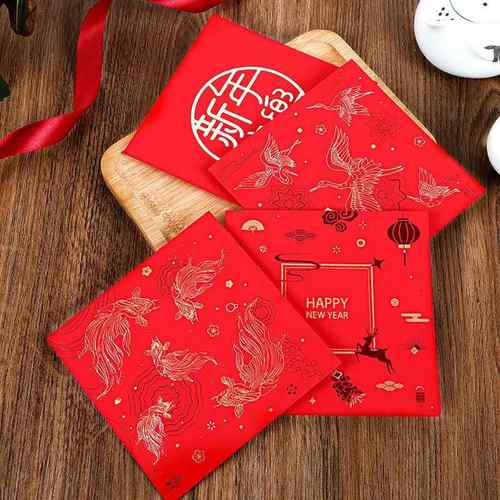 中秋新年贺卡烫金创意卡片祝福新春圣诞节贺卡新年贺卡祝福卡