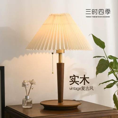 高档主卧覆古台灯卧室床头灯轻奢高感法婚式明美式长灯结气氛灯颜