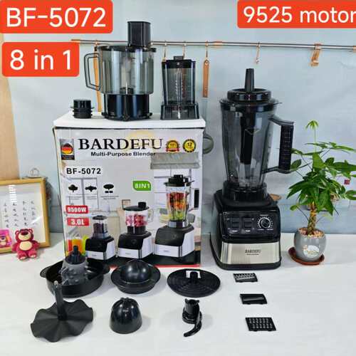 4L8in1blender商用不锈钢大功率纯铜搅拌机绞肉碎冰榨汁机
