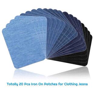 Iron on Patches Denim Jeans Clothing Repair Decorating Kit