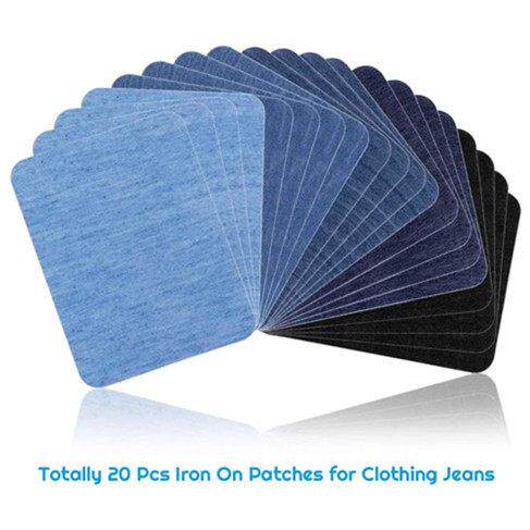 Iron on Patches Denim Jeans Clothing Repair Decorating Kit