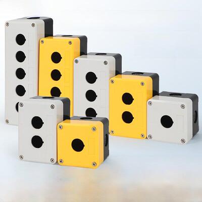 KEOLEA按钮开关控制盒防水塑料按钮盒急停启停户外二三四孔123456