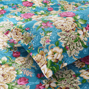 老粗布床单纯棉田园风全棉加厚不起球防滑炕单床笠三件套帆布布料