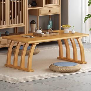 矮桌学习桌炕桌坐地茶桌阳台实木卧室榻榻米用小茶几茶台飘窗小桌