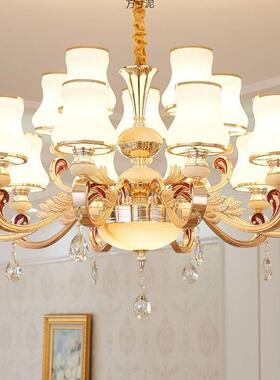 客厅灯简欧灯欧UTY式吊灯酒店卧餐厅水晶室顶吊吊灯客吸厅灯具套