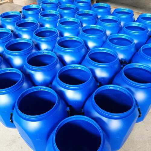 50L塑料桶方桶抱箍桶法兰桶50KG大口桶水桶耐酸碱桶化工桶密封桶