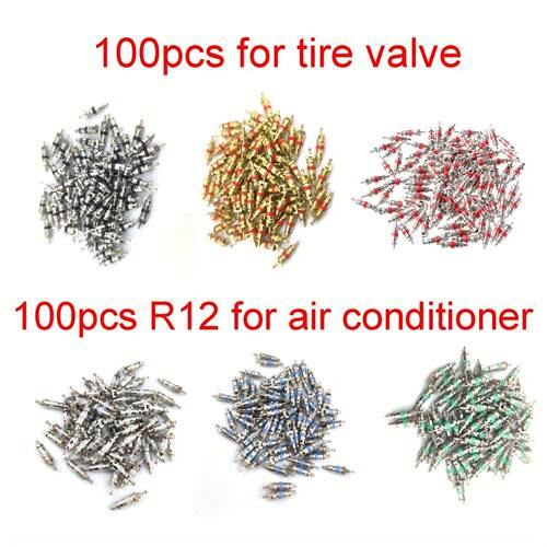 American Valve Cores for Car, Motorcycle, and Bicycle Tires