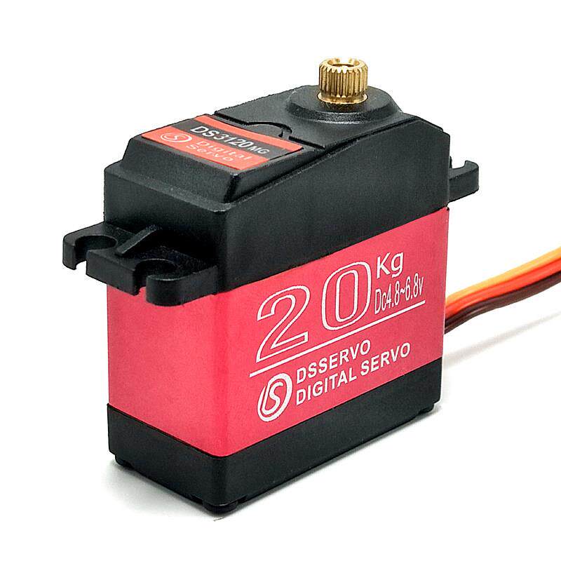 20KG云台舵机大扭矩数码机器人金属高速防水数字舵机大扭力DS3120