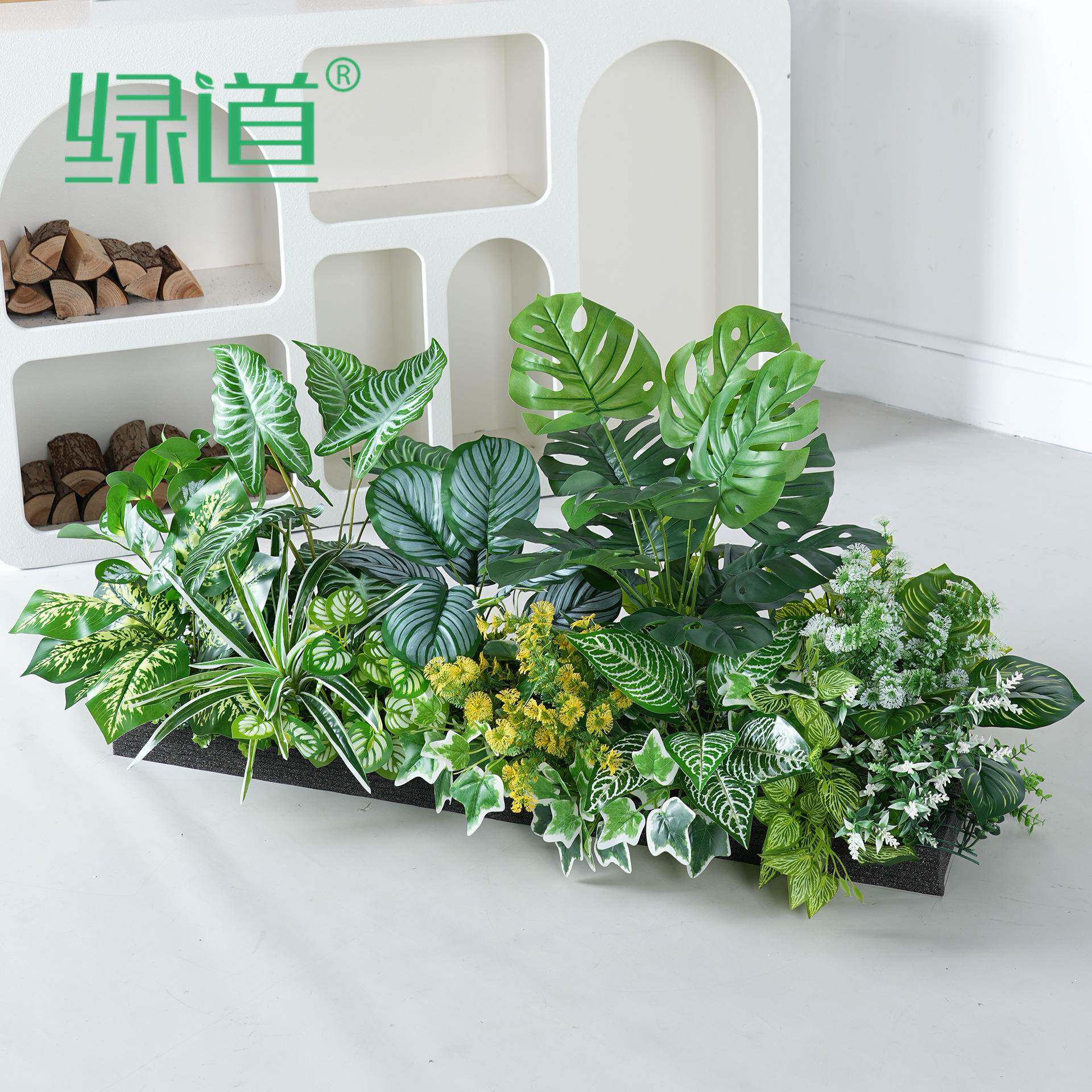 仿真绿植造组景阳台景观置植物合橱窗仿HC-AT7真花装饰摆布件