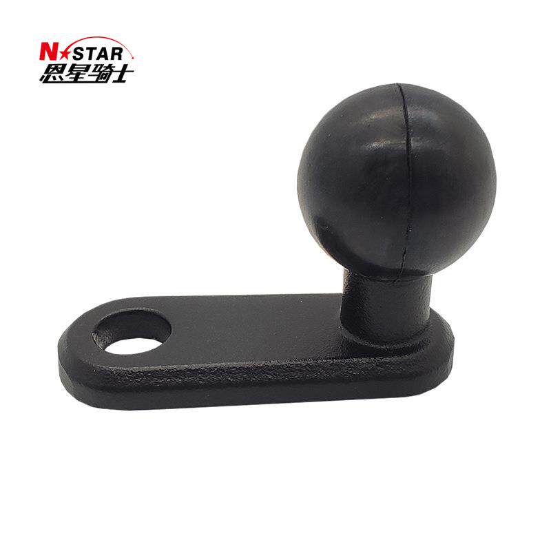 跨境摩托车反光 后视镜底座 手机90度球头支架 记录仪多功能球头