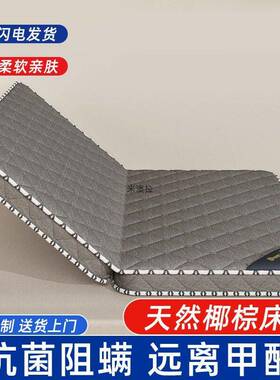 天然椰棕床垫偏硬环保家用棕垫儿童乳胶双人折叠式卧室垫子经济型