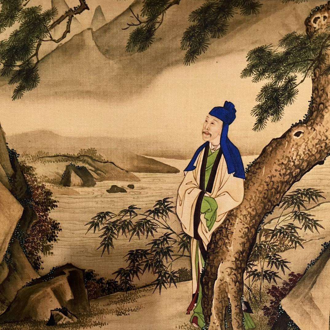 仿古名人字画 雍正行乐图 卷画卷轴客厅装饰画国画收藏挂画