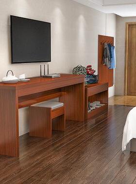 宾套馆电视寓柜电行脑桌小户型单身公旅馆全民宿李899柜公寓家具