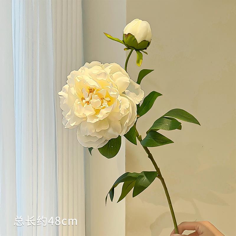 高档绿色陶花瓶瓷感轻奢高级摆件客厅新中式插花水古培覆花器装饰