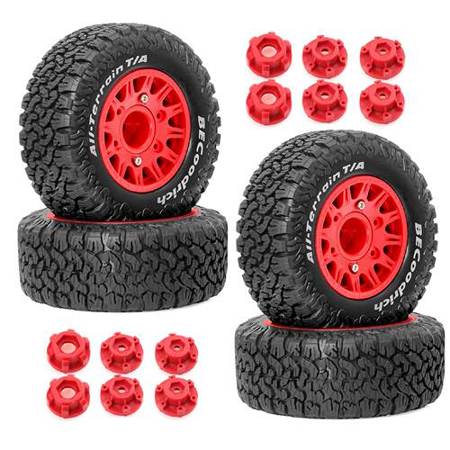 1:10短卡轮胎RC通用TRAXXAS飞神ARRMA环奇727雷魔Losi优迪KKPIT