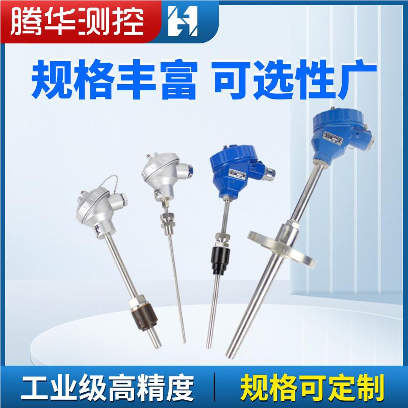 p100温度传感器铠装电阻WZPtK2探36测热温头防爆温度变送器4-20mA