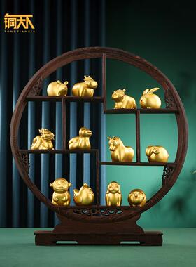 十二生肖摆件鼠牛虎兔龙蛇马羊猴鸡狗猪生日礼品生肖卡通牛吉祥物