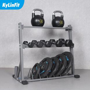 壶铃哑铃杠铃片奥杆多功能私教储物架架子家庭健身工厂