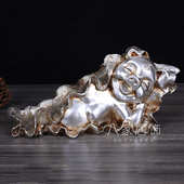 架欧式 饰品十二生肖热卖 桌面酒 复古装 工艺品摆件猪树脂银红