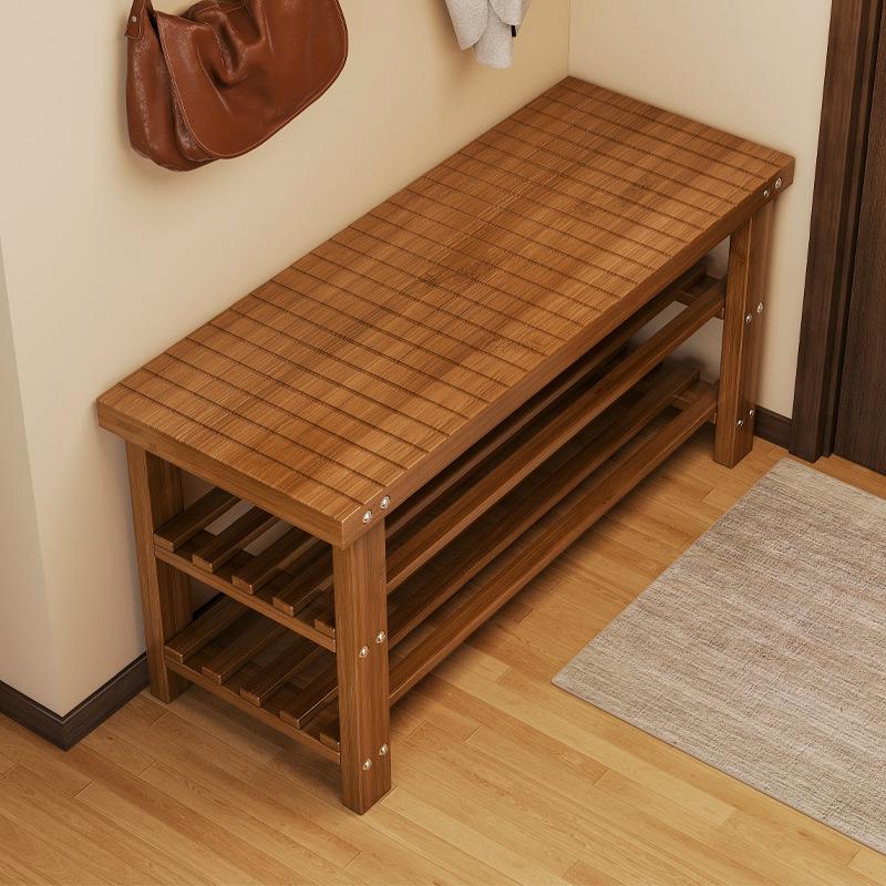 一体换鞋凳鞋柜鞋架门口可坐入门多层实木置物架玄关换鞋凳