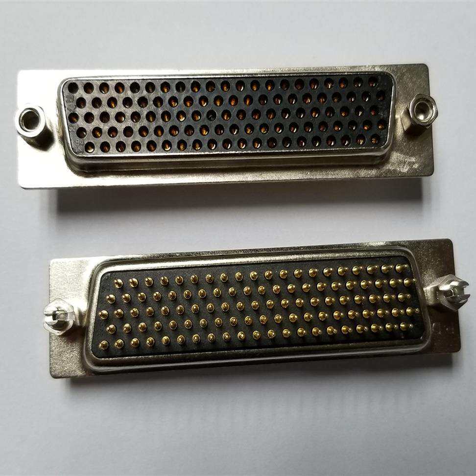 热卖高密度车针HDP104P母座电脑连接器VGA104孔接口直插接插件座