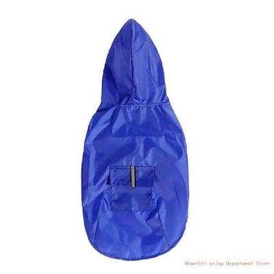 Dogs Waterproof Rain Coat Reflective Strips Coat Outdoor